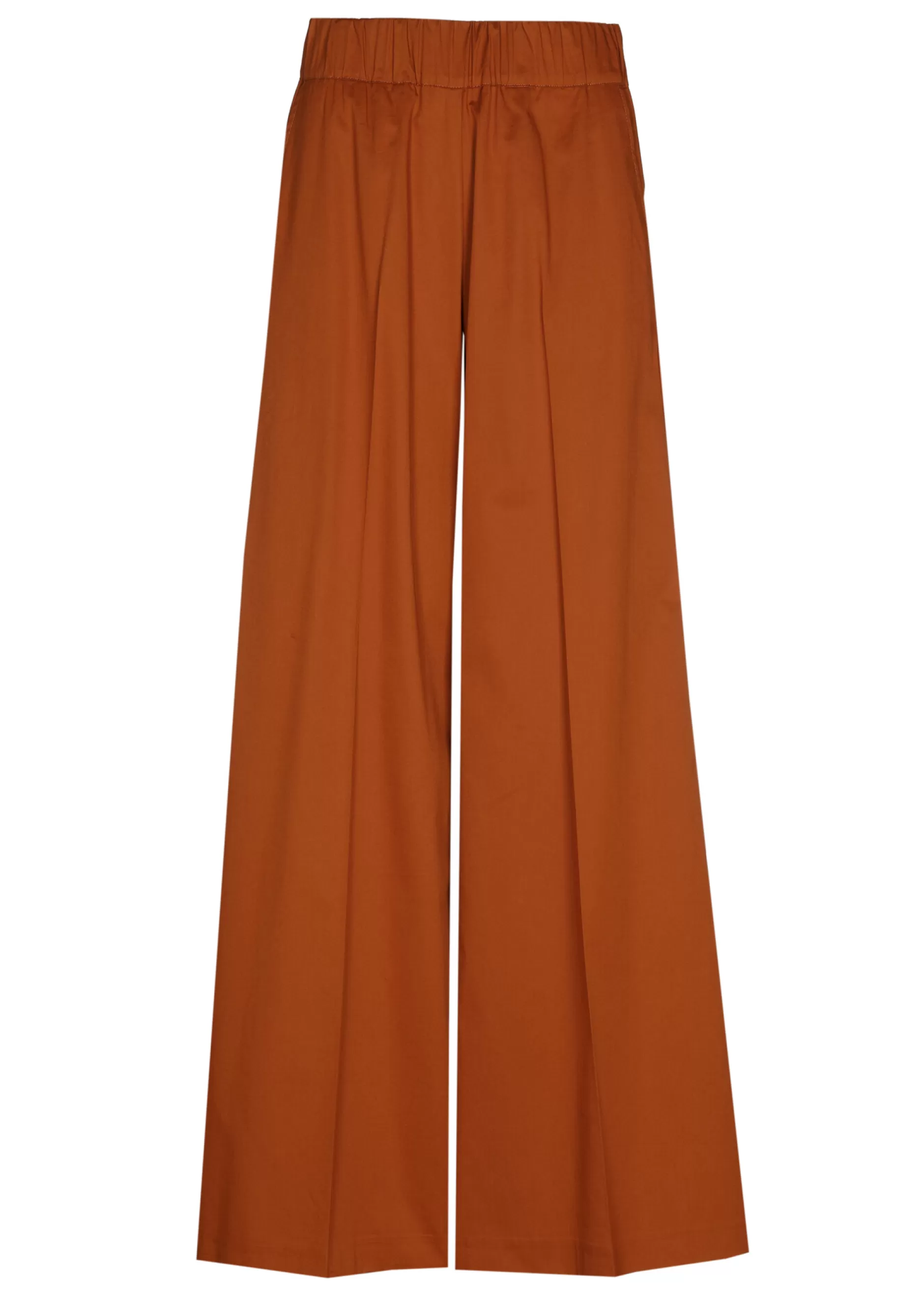 Caroline Biss 1569-35 / Comfortabele Wijde Broek In Katoen, Normal Waist*Vrouwen Broeken