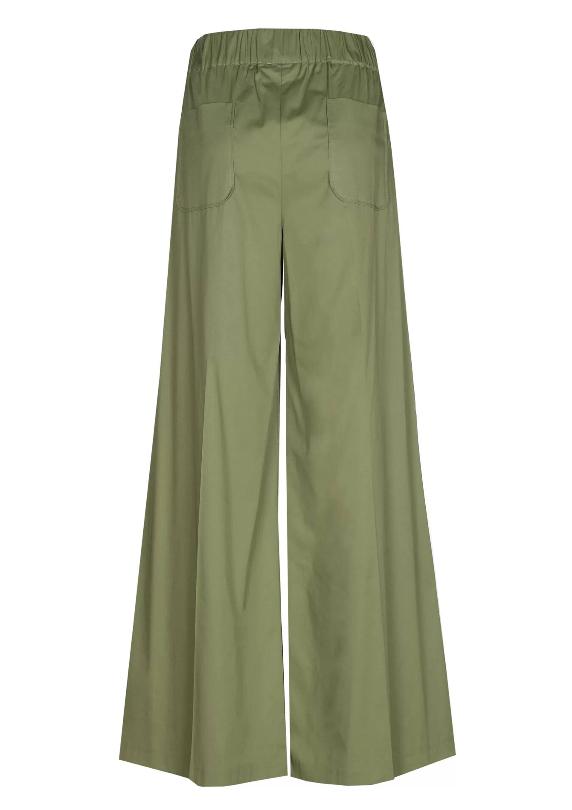 Caroline Biss 1569-60 / Comfortabele Wijde Broek In Katoen, Normal Waist*Vrouwen Broeken