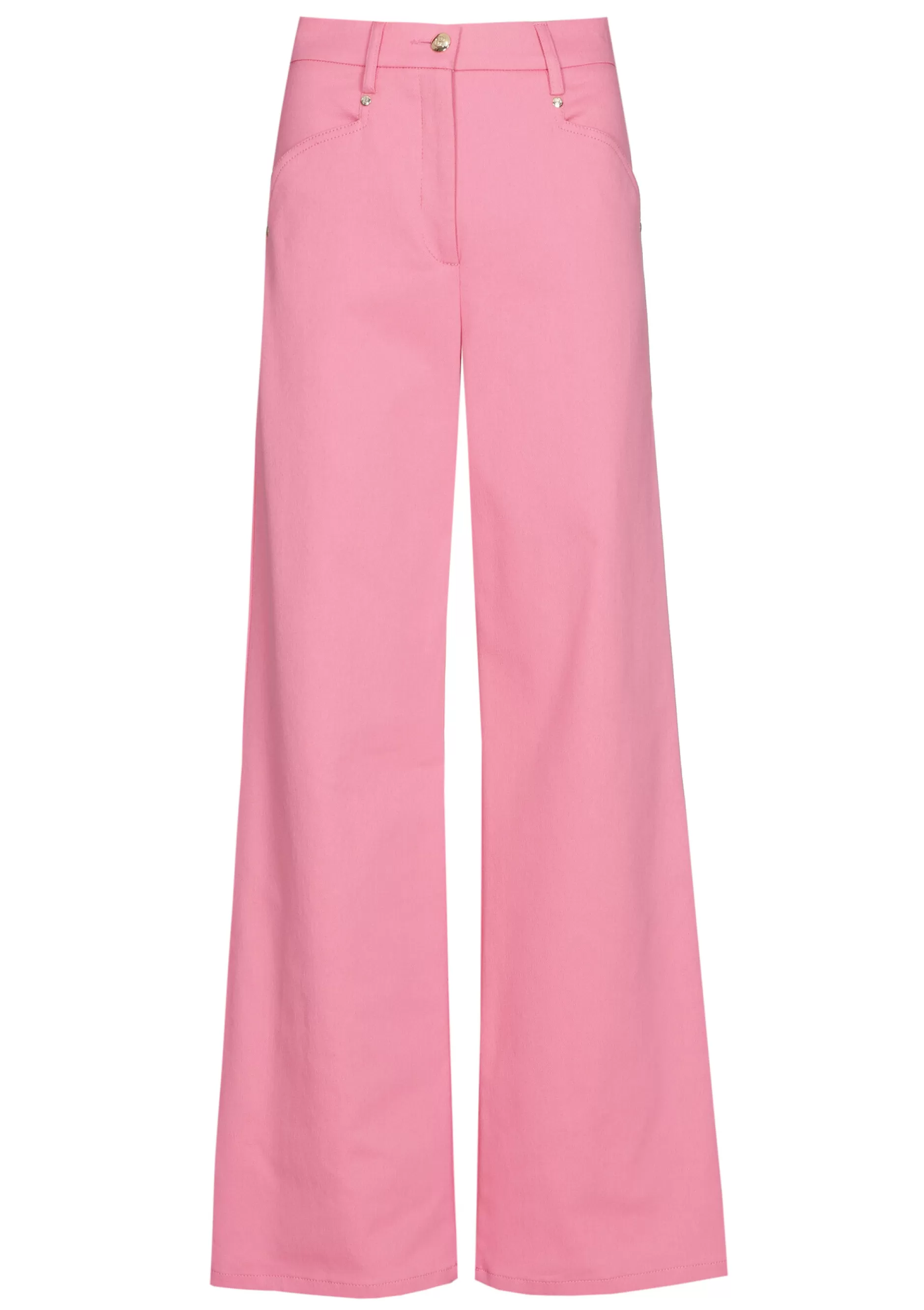 Caroline Biss 1579-71 / Comfortabele Broek In Katoen, Wijd Been, Normal Waist*Vrouwen Broeken