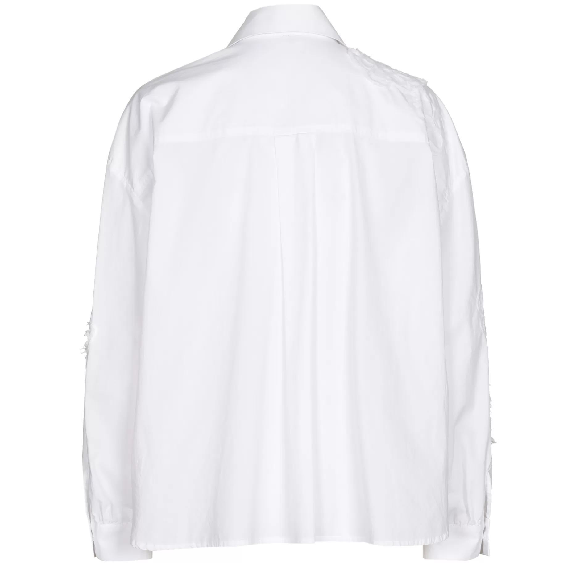 Caroline Biss 1608-90 / Korte Oversized Katoenen Bloes Met Broderie*Vrouwen Tops